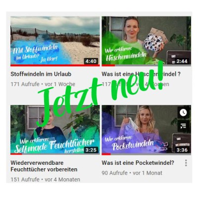 Join the NoWasteFamily - jetzt auf Youtube! - NoWasteWrapping Stoffwindeln Wickeln Stoffy Baby Stoffwindeln
