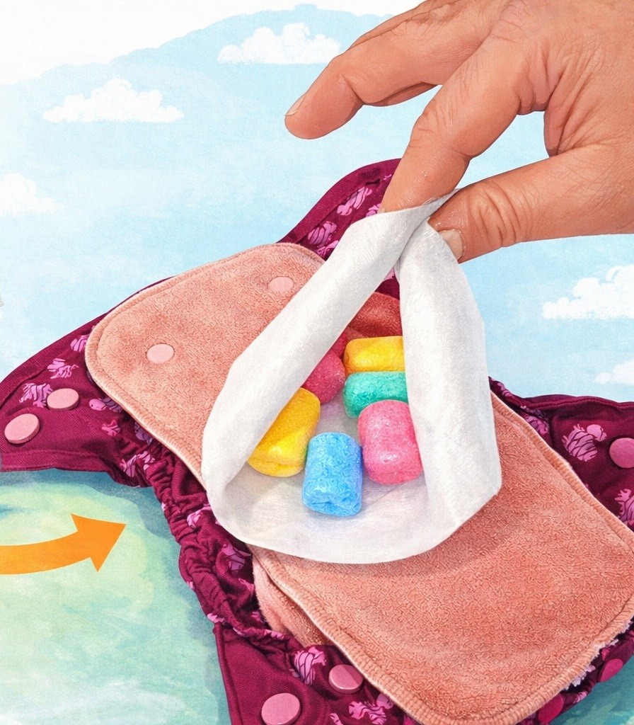 Stoffwindeln mit Windelvlies