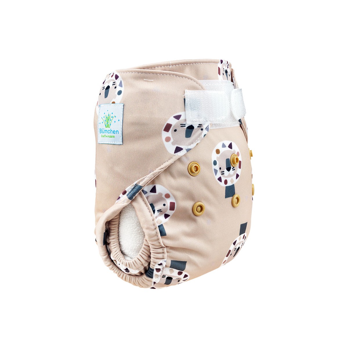 Blümchen Newborn Überhose PUL Klett (XS/S) - 3-6kg