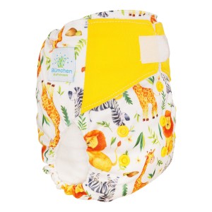 Blümchen All-in-One Bambus One Size Kletter 3,5-15kg