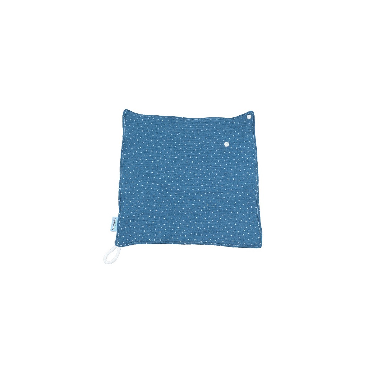 NoWaste Schnuffeltuch Blau/Punkte box