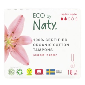 Eco by Naty Bio Baumwoll Tampons Regular 18Stk
