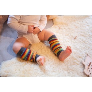Allerlei Windeln - Baby Beinstulpen aus Wolle-Seide
